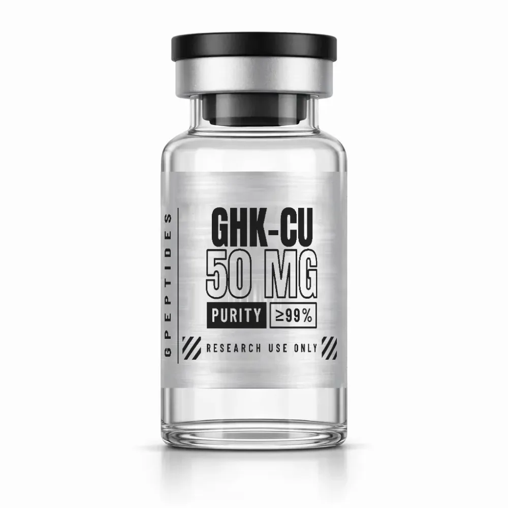 GHK-Cu 50 mg – Peptide di ricerca, liofilizzato in flaconcino di vetro